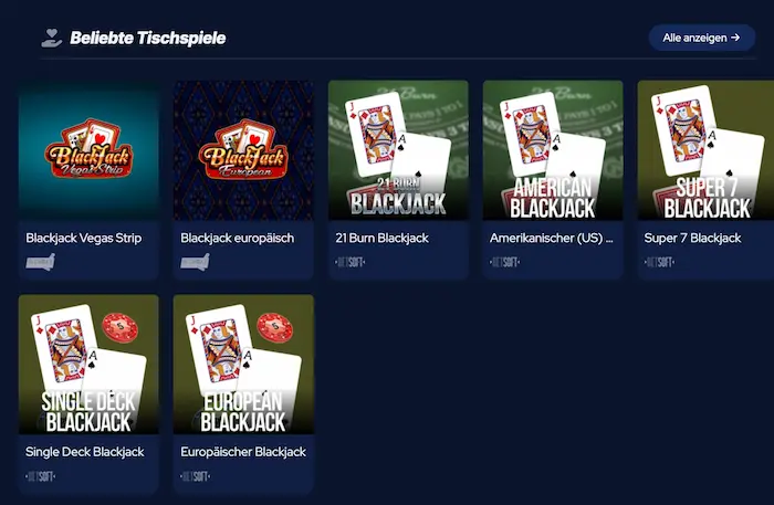 BetBeast Casino Deutschland BetBeast Spiele table-games